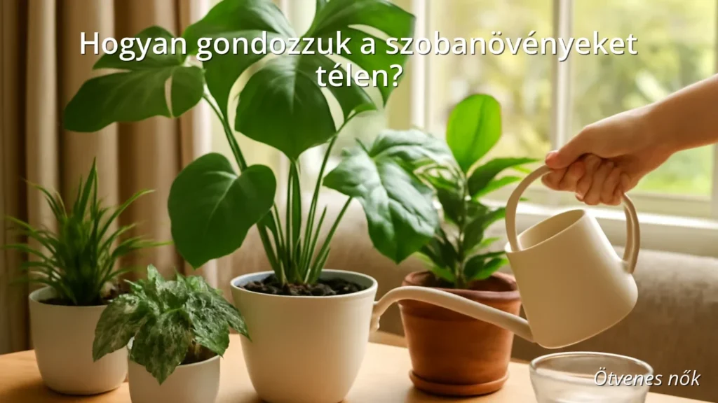 Szobanövények téli gondozása, egészséges zöld növények egy világos lakásban